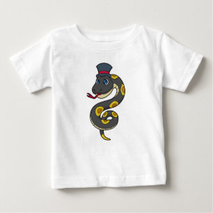 Schlange mit Hut Baby T-shirt