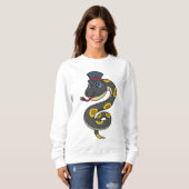 Schlange mit Hut Sweatshirt (Vorne ganz)