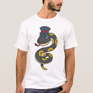 Schlange mit Hut T-Shirt