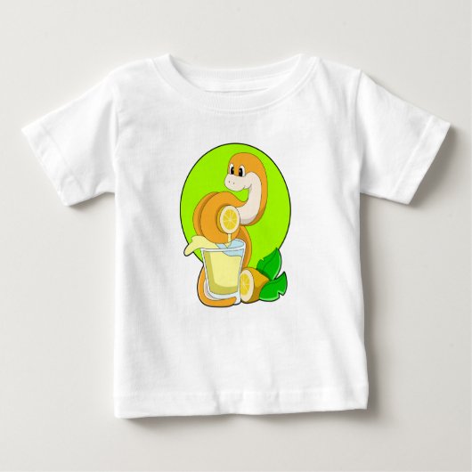 Schlange mit Lemonsglas Baby T-shirt (Vorderseite)