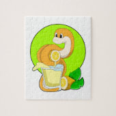 Schlange mit Lemonsglas Puzzle (Vertikal)
