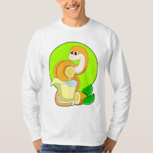 Schlange mit Lemonsglas T-Shirt
