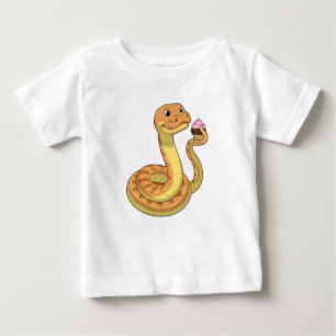 Schlange mit Muffin Baby T-shirt
