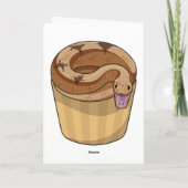 Schlange mit Muffin Karte (Rückseite)