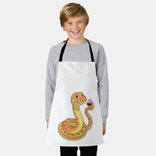 Schlange mit Muffin Schürze (Getragen)