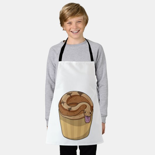 Schlange mit Muffin Schürze (Getragen)