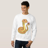 Schlange mit Muffin Sweatshirt (Vorne ganz)