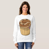 Schlange mit Muffin Sweatshirt (Vorne ganz)