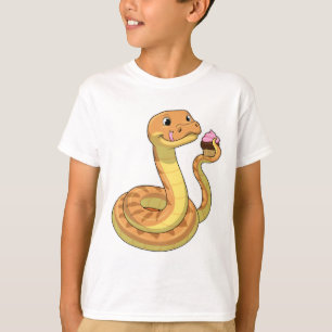 Schlange mit Muffin T-Shirt
