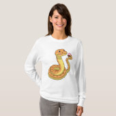 Schlange mit Muffin T-Shirt (Vorne ganz)