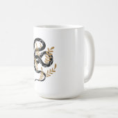 Schlange mit Pflanze Kaffeetasse (VorderseiteRechts)