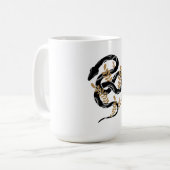 Schlange mit Pflanze Kaffeetasse (Vorderseite Links)