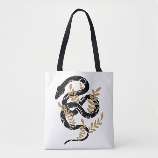 Schlange mit Pflanze Tasche (Vorderseite)