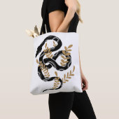 Schlange mit Pflanze Tasche (Von Nahem)