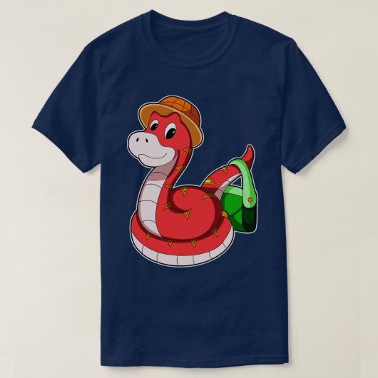 Schlange mit Purse Hat T-Shirt (Design vorne)