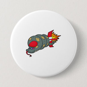 Schlange mit Rakete Button