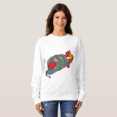 Schlange mit Rakete Sweatshirt (Vorne ganz)