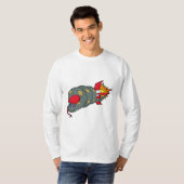 Schlange mit Rakete T-Shirt (Vorne ganz)