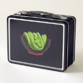 Schlange mit Ramen Bowl Metall Brotdose (Rückseite)