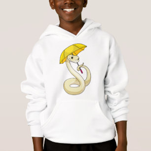 Schlange mit Regenschirm Hoodie