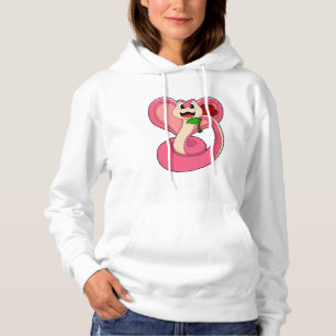 Schlange mit Rose Hoodie