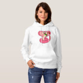 Schlange mit Rose Hoodie (Vorne ganz)