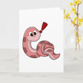 Schlange mit roten Flächen Karte (Gelbe Blume)