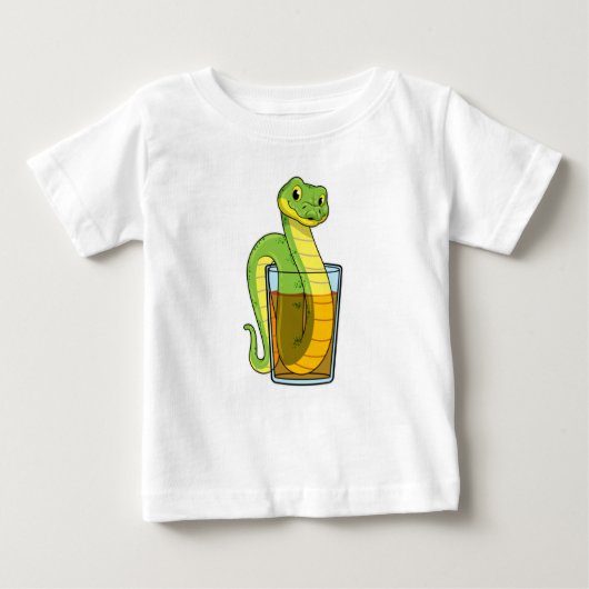 Schlange mit Saft Baby T-shirt (Vorderseite)