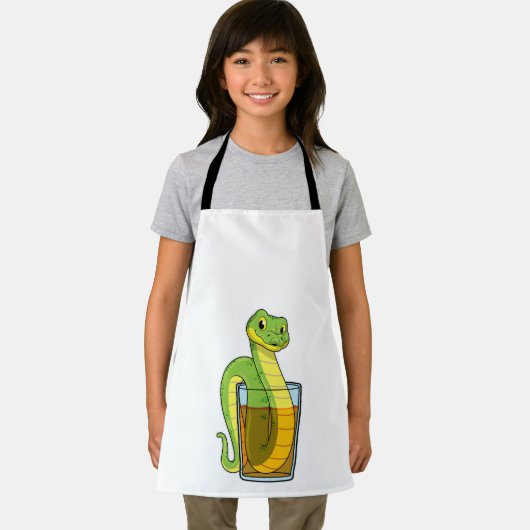 Schlange mit Saft Schürze (Insitu)