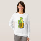Schlange mit Saft T-Shirt (Vorne ganz)