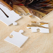 Schlange mit Schädelherbst Puzzle (Seite)