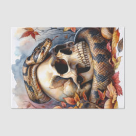 Schlange mit Schädelspalten Seidenpapier