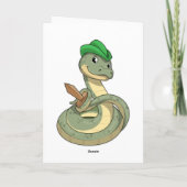 Schlange mit Schwert Karte (Rückseite)