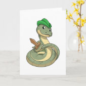 Schlange mit Schwert Karte (Gelbe Blume)