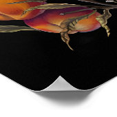 Schlange mit Schwert und Pfirsichen Dark Academia  Poster (Ecke)