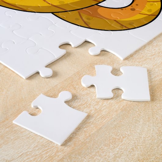 Schlange mit Tasse Kaffee Puzzle (Seite)