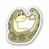 Schlange mit Triangle.PNG Aufkleber (Vorderseite)