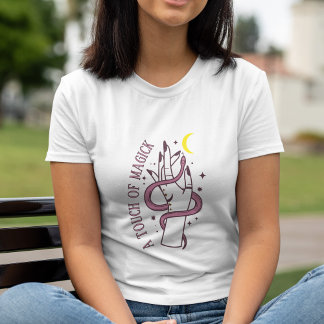 Schlange Moon & Hand Mystische Touch von Magick Tri-Blend Shirt