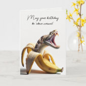 Schlange Morphing aus einer Banane Karte (Gelbe Blume)