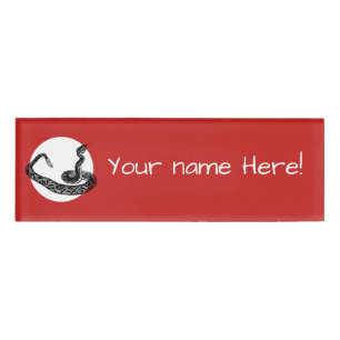 Schlange Namenschild