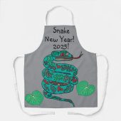 Schlange Neues Jahr 2025! All-Over-Druck Schürze (Vorderseite)