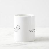 Schlange oder Wurm - Spaßlinie, die Kaffeetasse (Mittel)