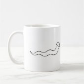 Schlange oder Wurm - Spaßlinie, die Kaffeetasse (Links)