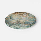 Schlange Pappteller (Schrägansicht)