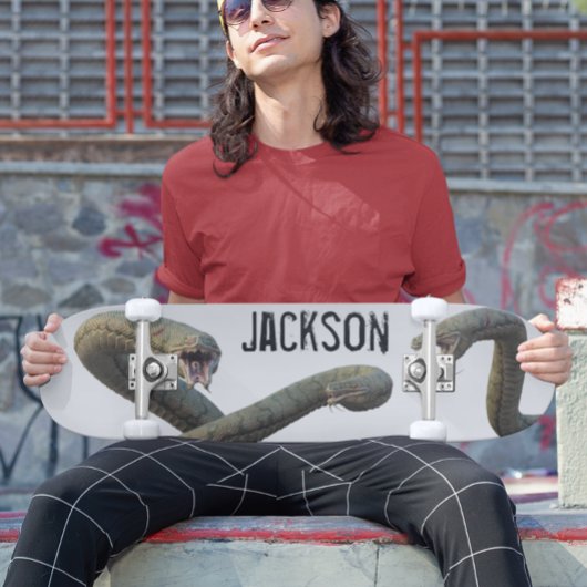 Schlange Personalisiert Name Hydra Monster Skateboard