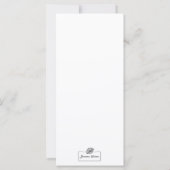 Schlange Pflanze Gouache Illustrationskarte (Rückseite)