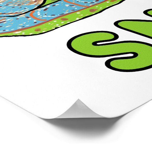 Schlange Poster (Ecke)