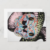 Schlange Postkarte (Vorne/Hinten)