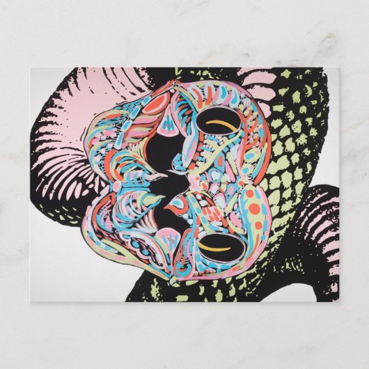 Schlange Postkarte (Vorderseite)