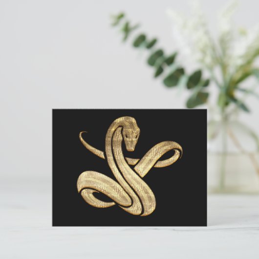 Schlange Postkarte (Stehend Vorderseite)